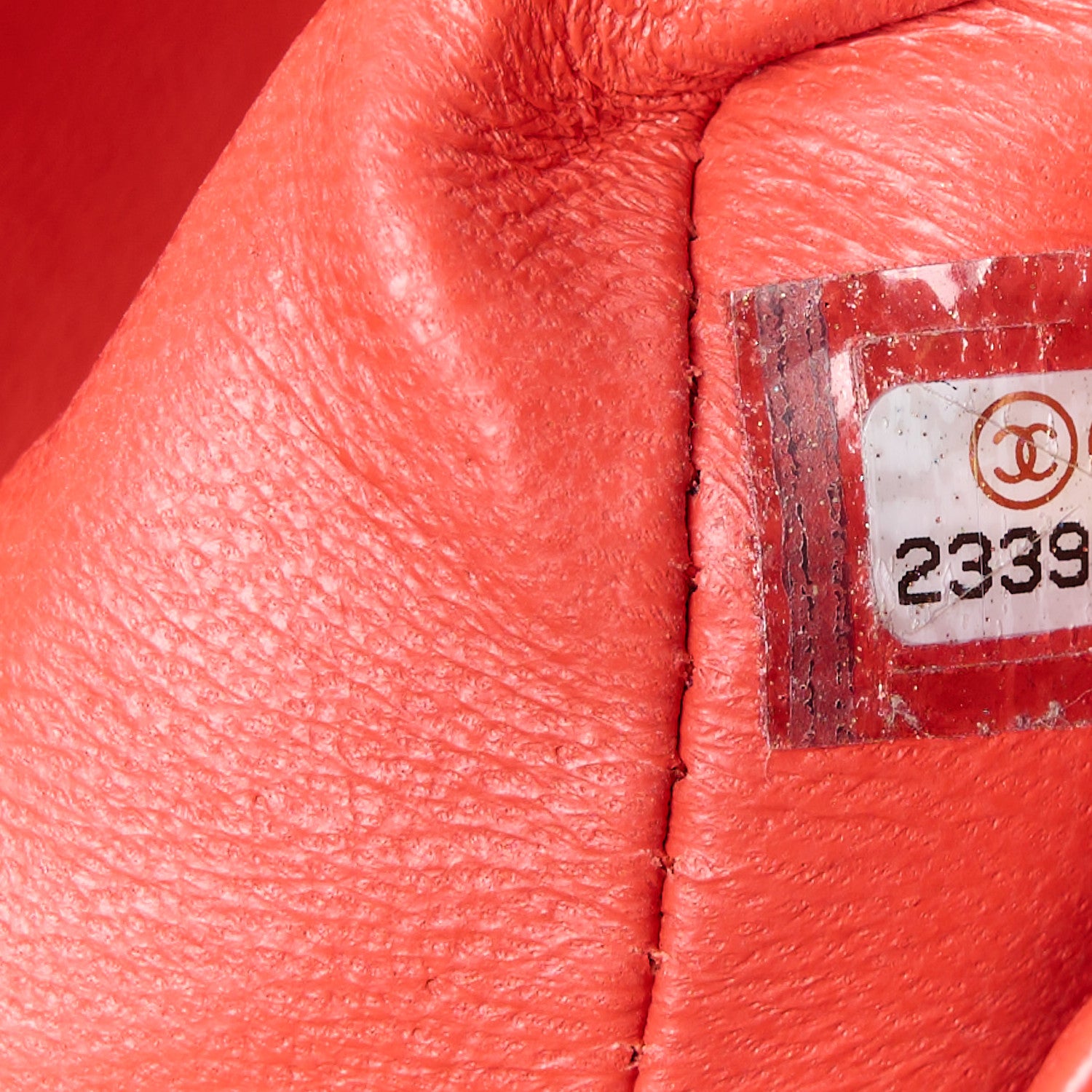 Chanel Lambskin Chevron Quilted Mini Rectangular Flap Red 8 of 12