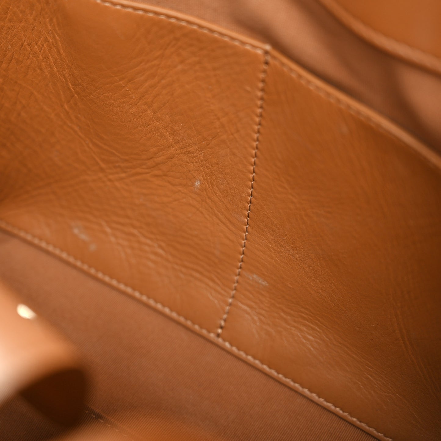 Calfskin Quilted Small Shopping Tote Dark Beige