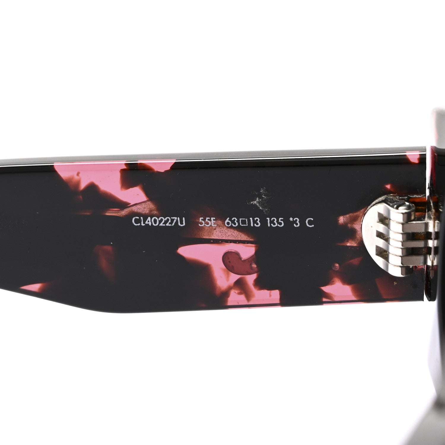 Celine Acetate Triomphe Sunglasses CL40227U Pink Havana 6 of 6