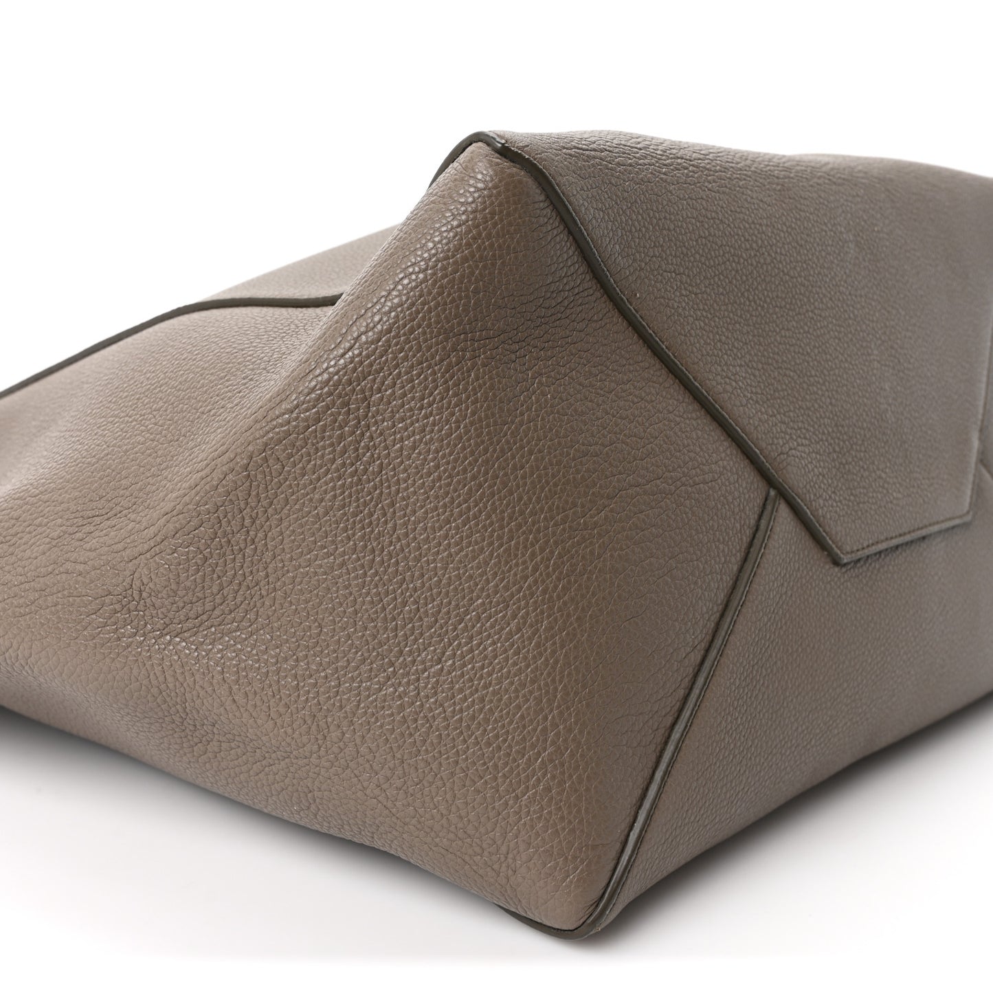 Soft Grained Calfskin Small Belt Cabas Phantom Taupe