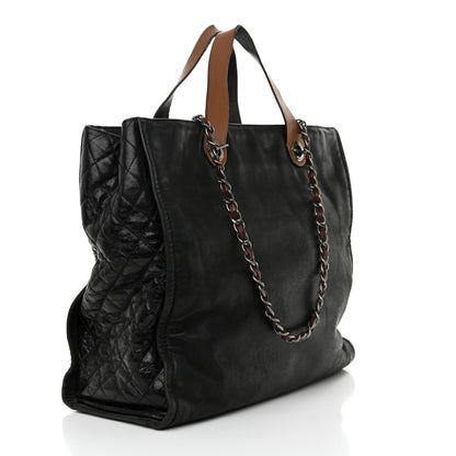 Chanel Iridescent Calfskin In the Mix Tote Black 3 of 16