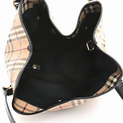 Burberry Haymarket Check Small Canterbury Tote Black 6 of 10