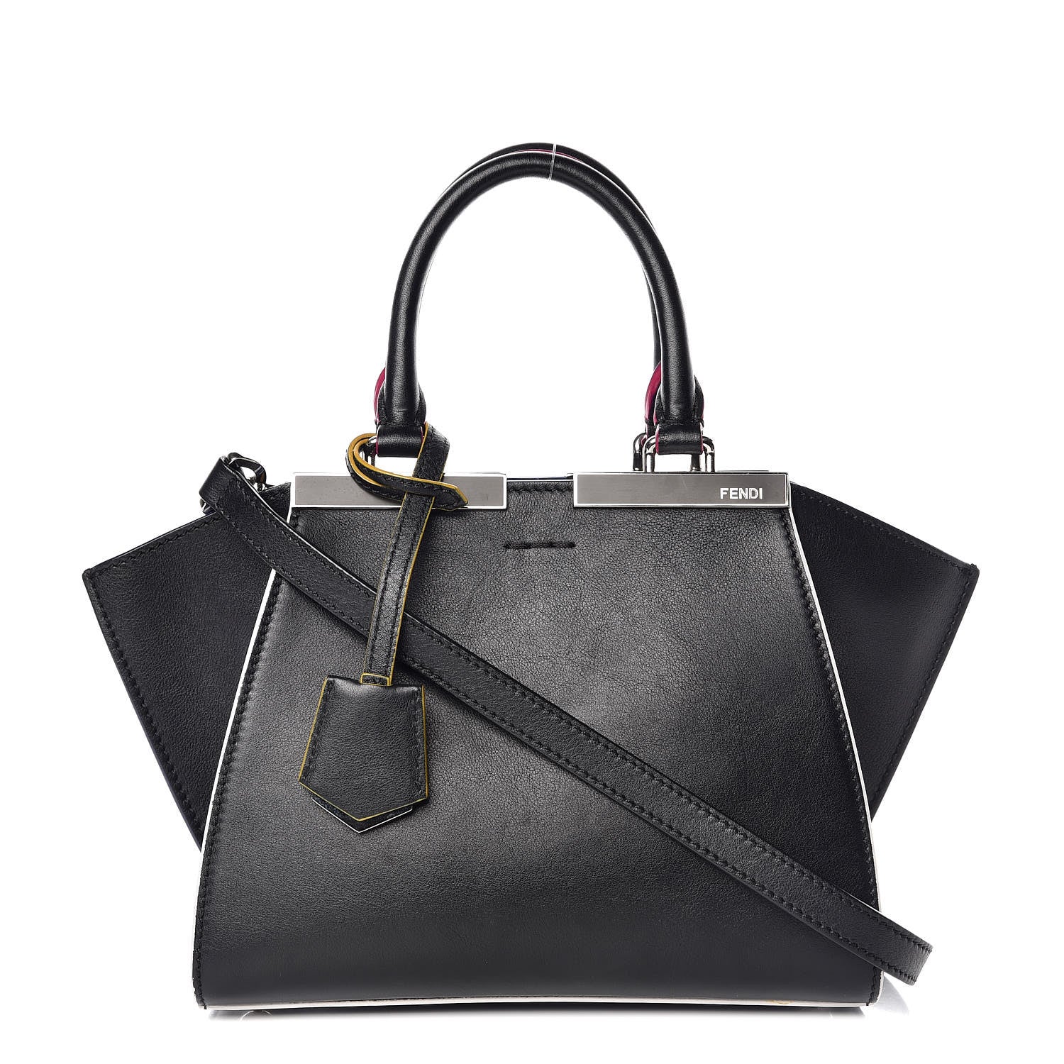 Fendi Vitello Dolce Mini 3Jours Tote Black 1 of 11