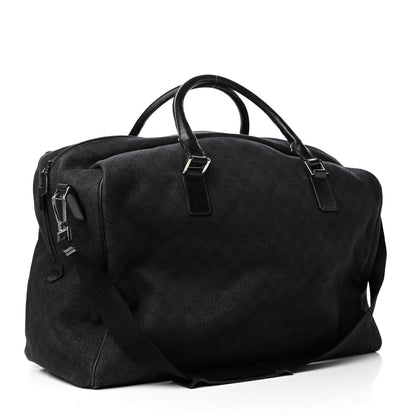 Gucci Denim Monogram Large Duffle Black 2 of 9
