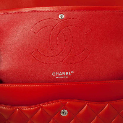 Chanel Lambskin Jumbo Double Flap Red 6 of 10