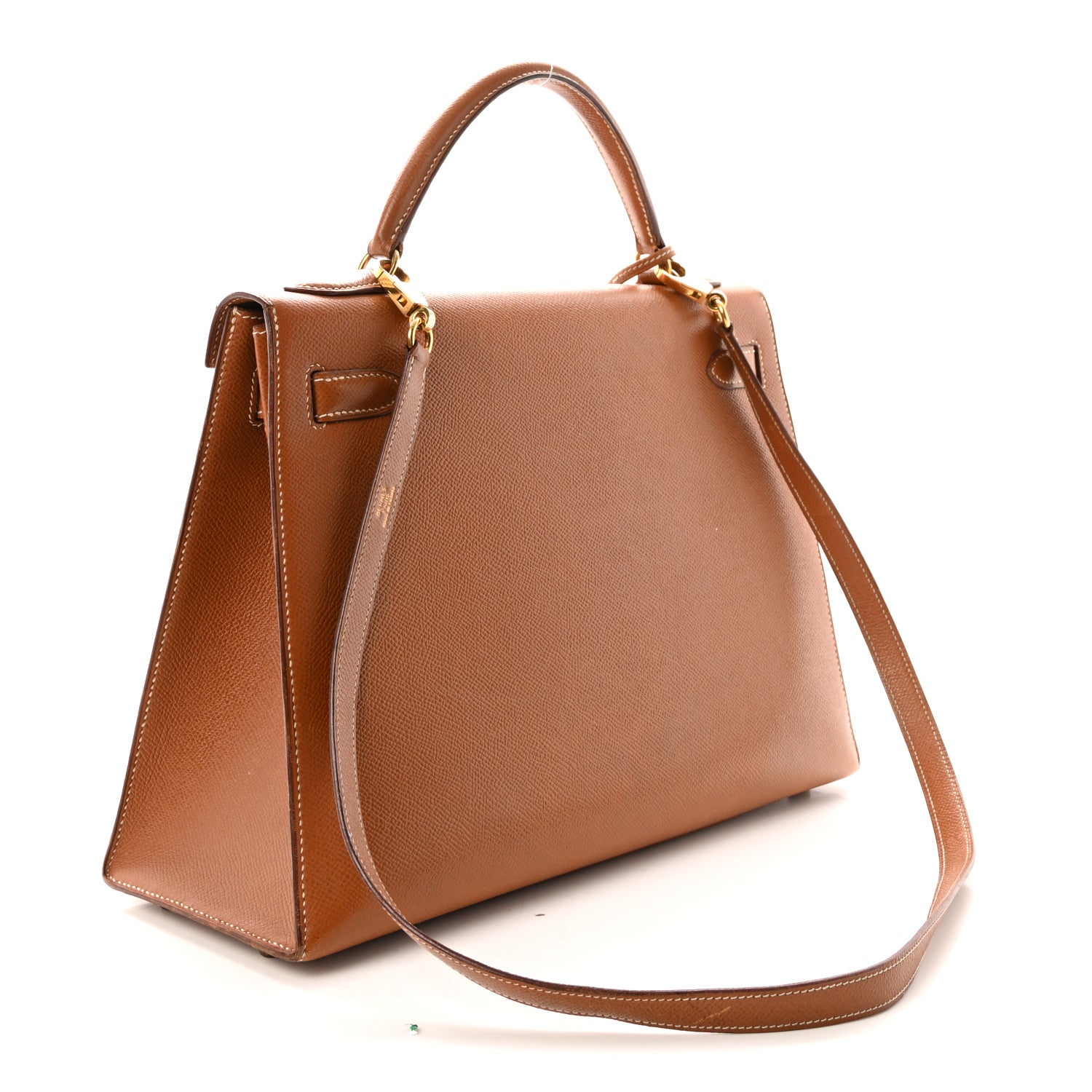 Hermes Courchevel Kelly Sellier 32 Gold 3 of 10