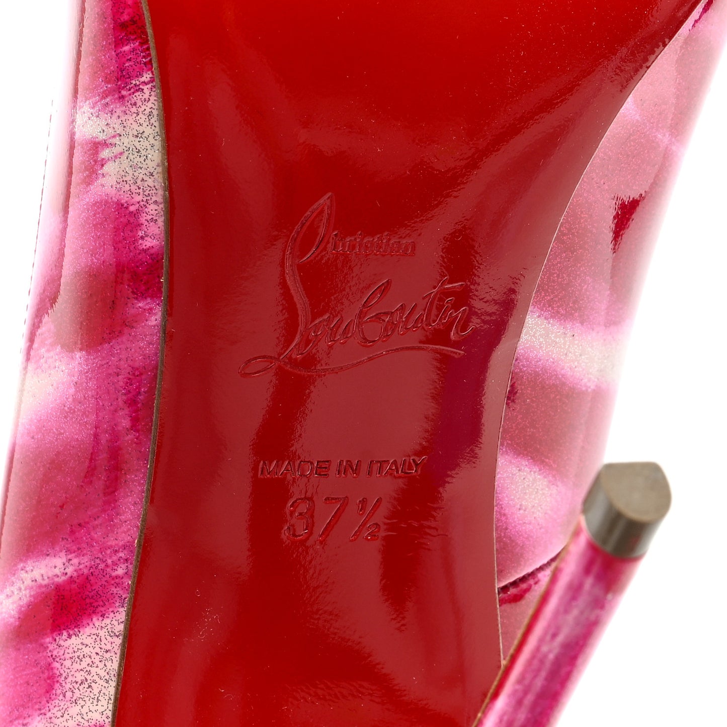 Patent Glittart Pigalle Follies 120 Pumps 37.5 Shocking Pink