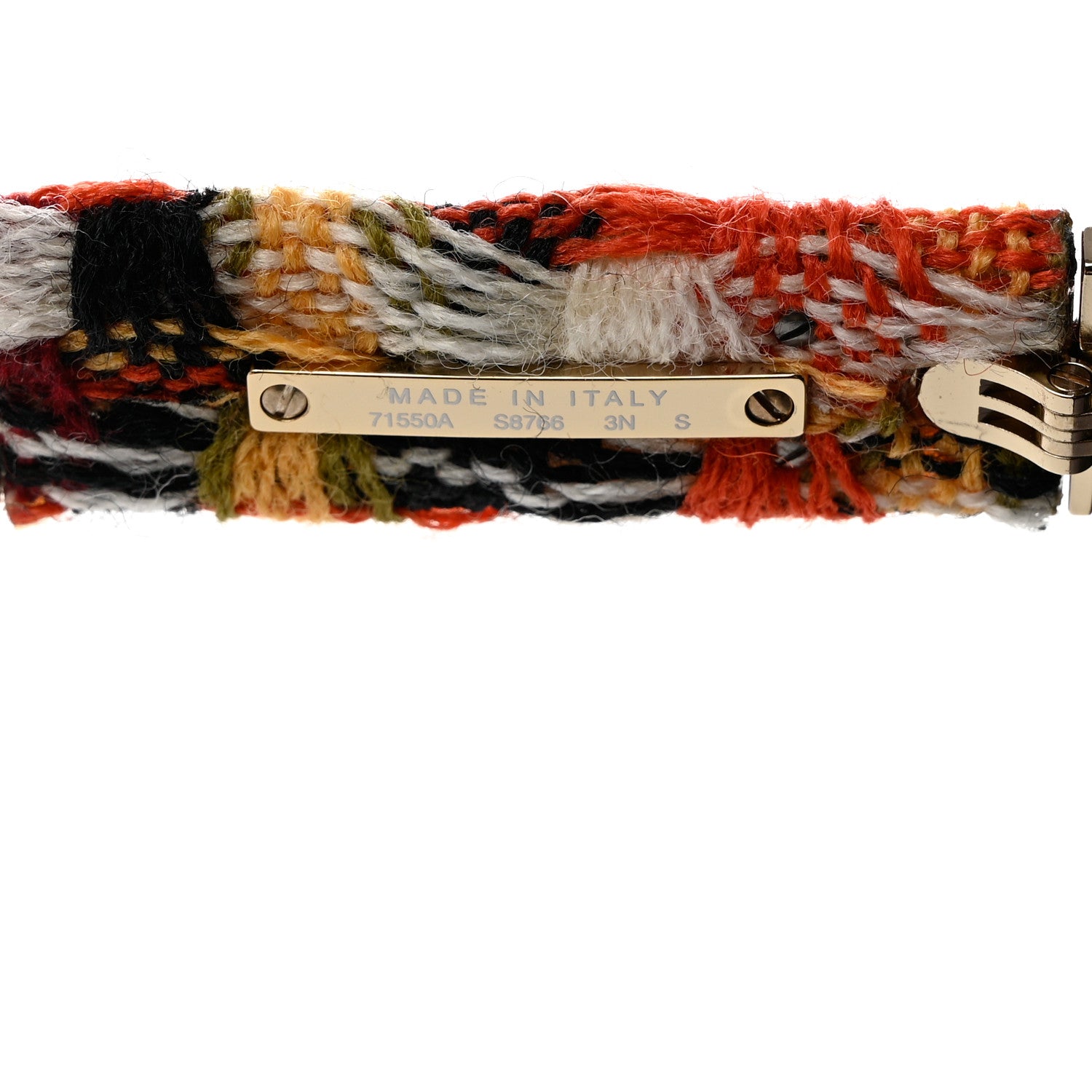 Chanel Acetate Tweed CC Cat Eye Sunglasses C622 Black Orange 5 of 8