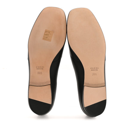 Gucci Calfskin Womens Horsebit Loafers 36.5 Black 6 of 11