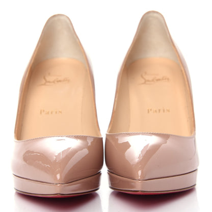 Christian Louboutin Patent Pigalle Plato 100 Pumps 36.5 Nude 2 of 10