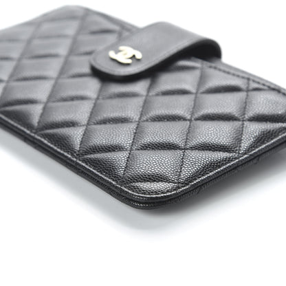 Chanel Caviar Quilted Classic Strap Pouch Black 7 of 12