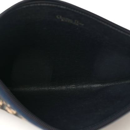 Christian Dior Monogram Wristlet Clutch Navy Blue 5 of 6