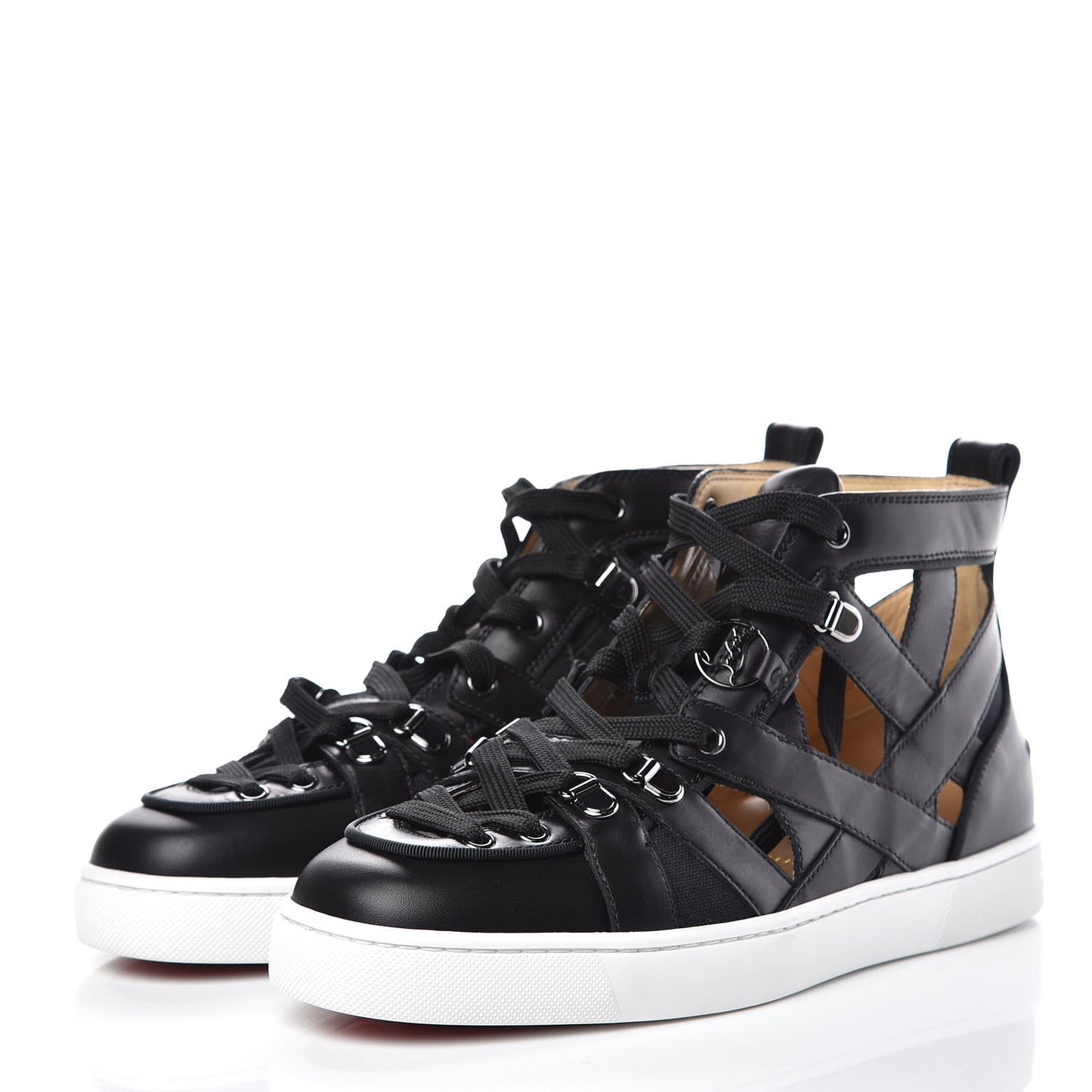 Calfskin Mens Azzedingue Sneakers 42 Black