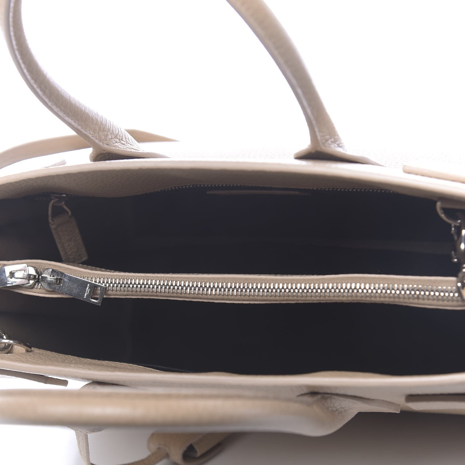 Saint Laurent Grained Calfskin Small Sac De Jour Dark Beige 5 of 11
