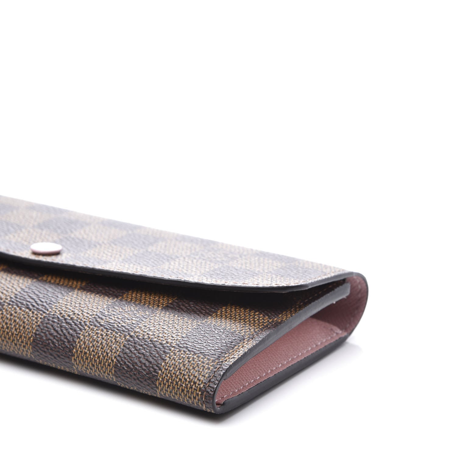 Louis Vuitton Damier Ebene Emilie Wallet Rose Ballerine 7 of 7