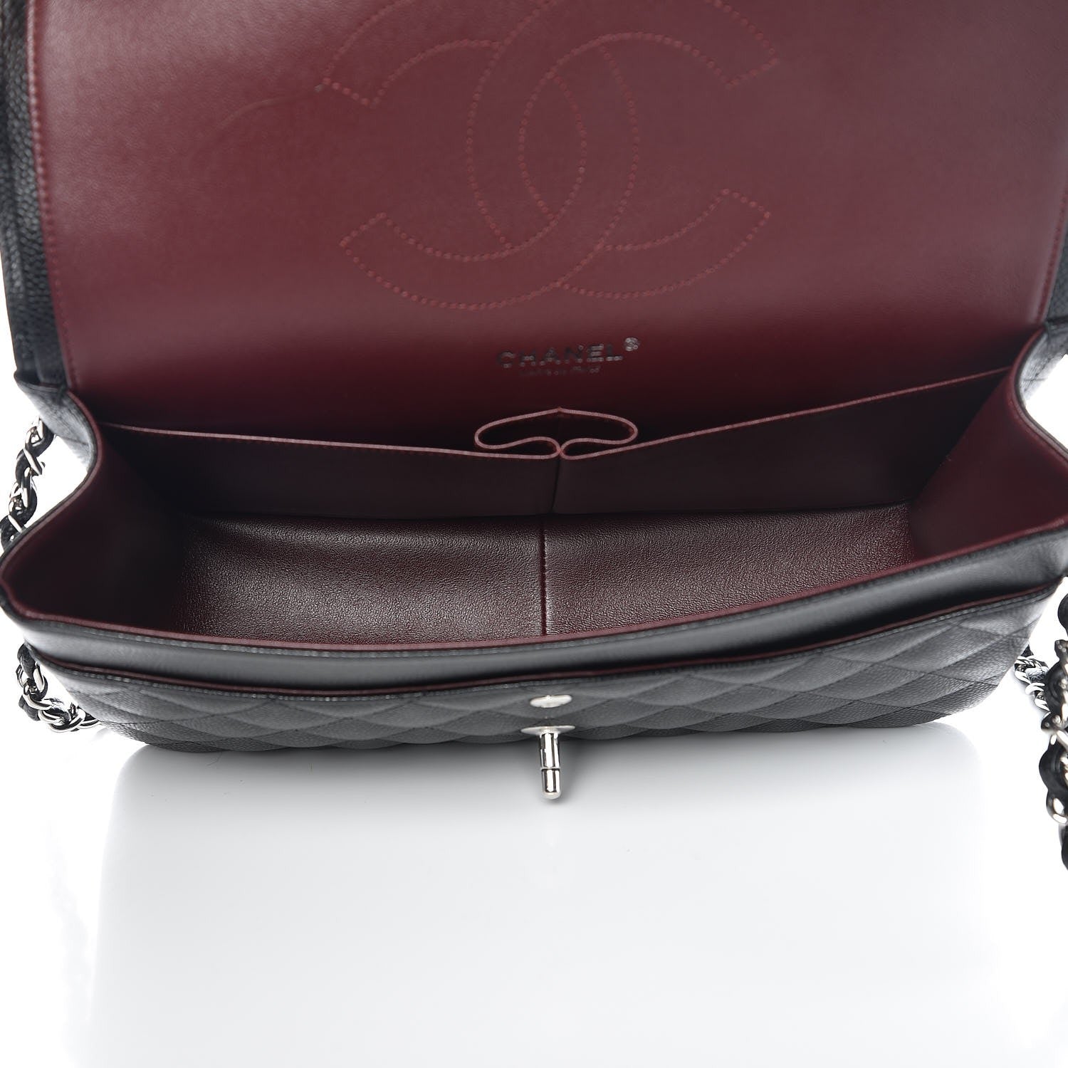 Chanel Caviar Quilted Jumbo Double Flap Black 6 of 9