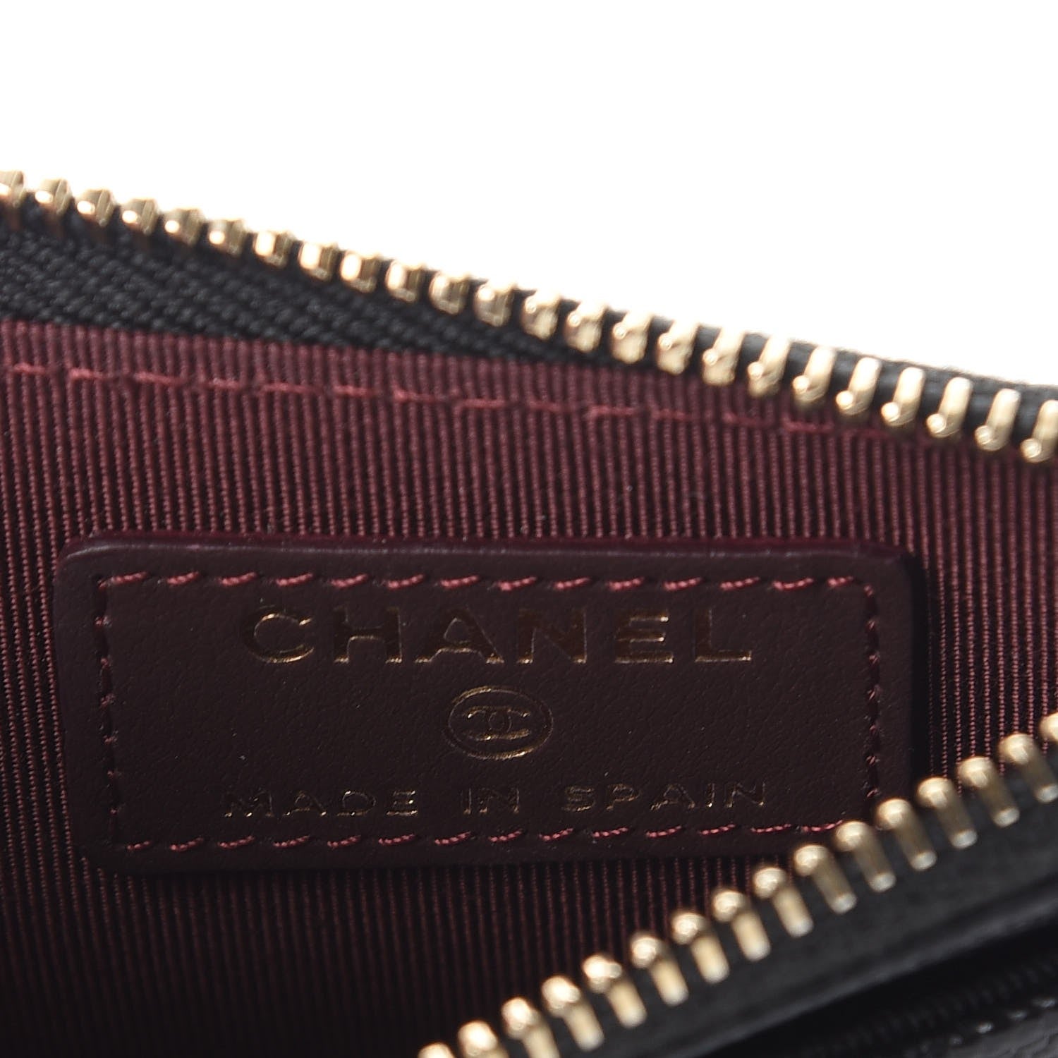 Chanel Caviar Quilted CC Zip Card Holder Black 6 of 8