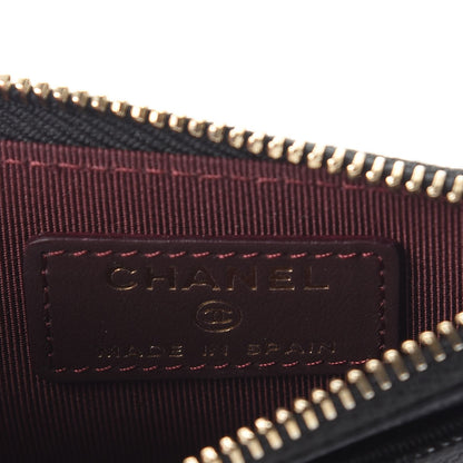 Chanel Caviar Quilted CC Zip Card Holder Black 6 of 8