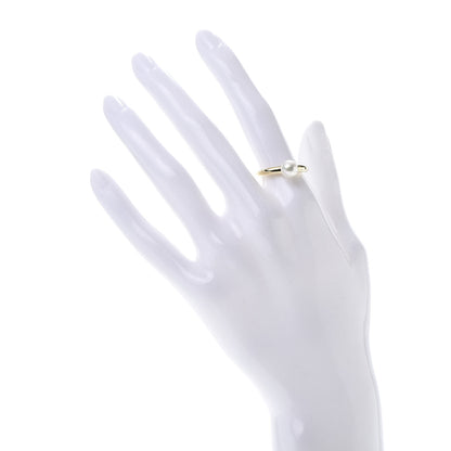 Mikimoto 18K Yellow Gold Akoya Pearl 7mm Classic Elegance Ring 54 6.75 2 of 5
