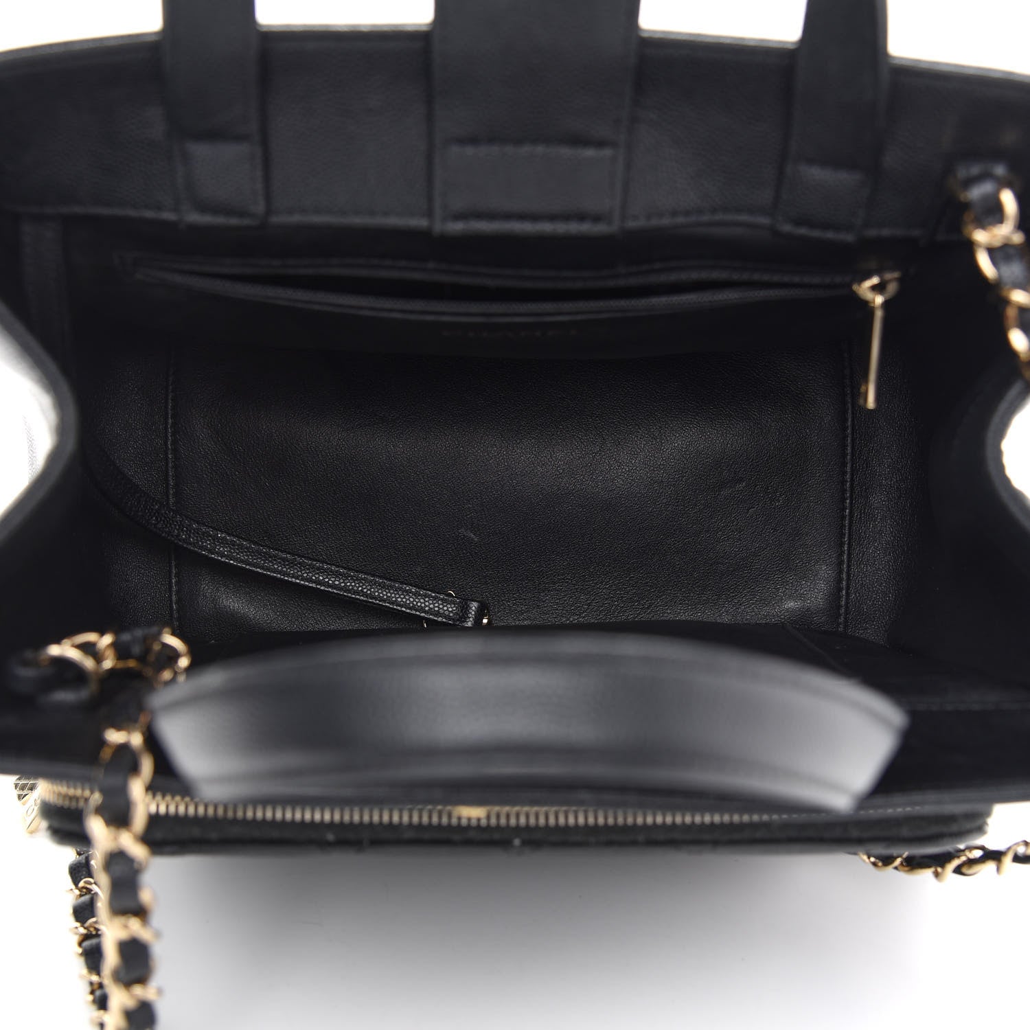 Chanel Caviar Quilted Small Business Affinity Shopping Bag Black 5 of 10
