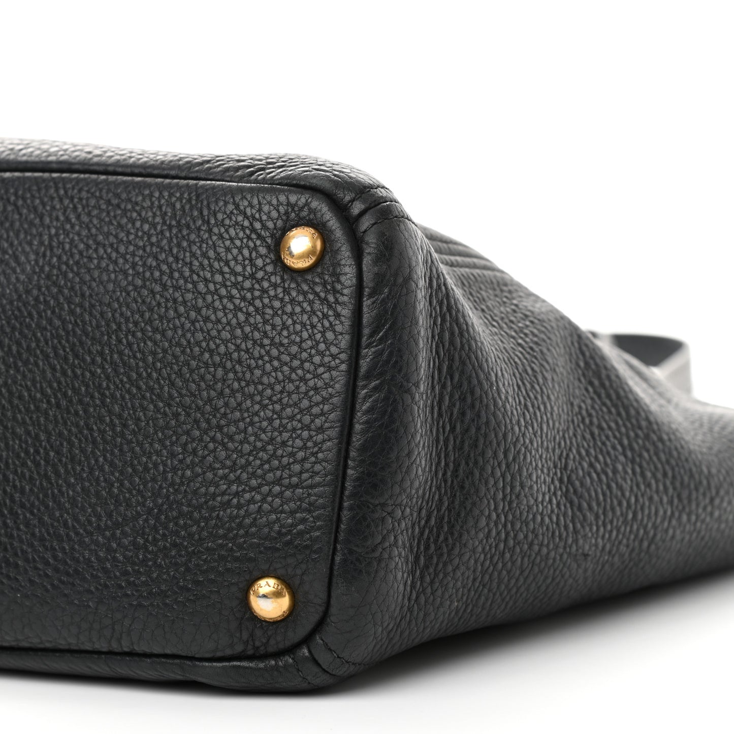 Vitello Daino Side Pocket Tote Black