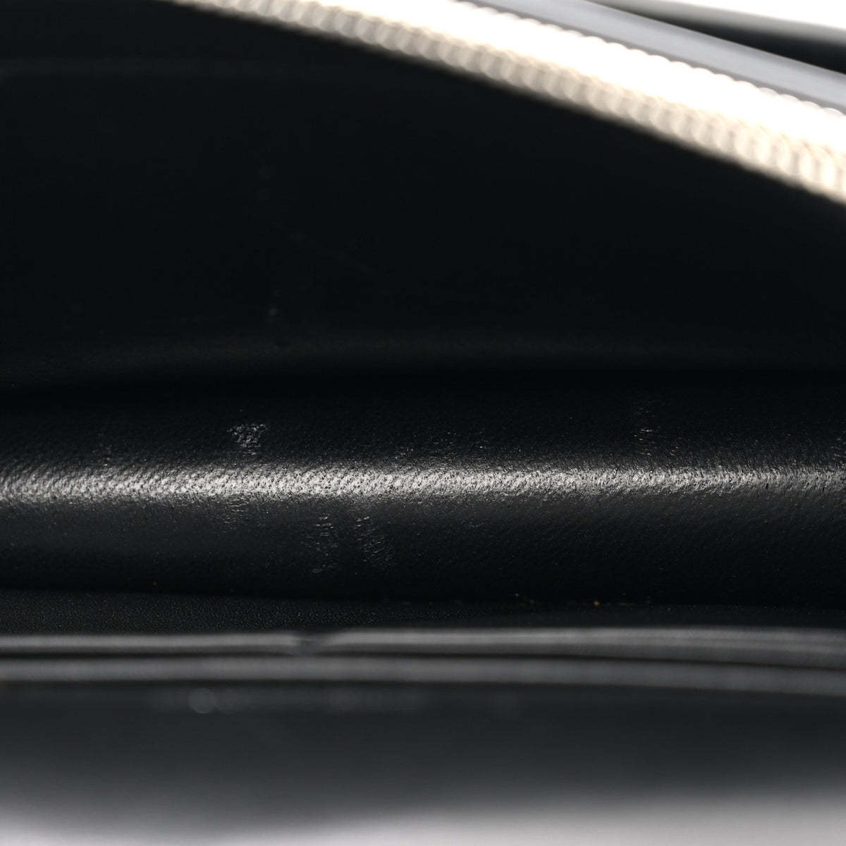 Calfskin Lizard Embossed Monogram Sunset Chain Wallet Black