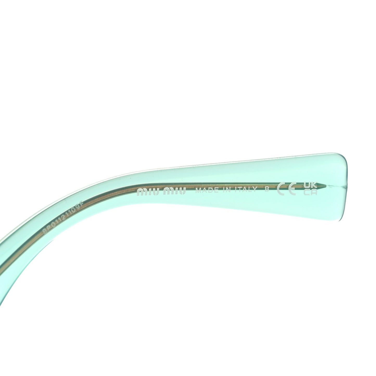 Acetate Rectangle Sunglasses SMU 07YS Opal Anise