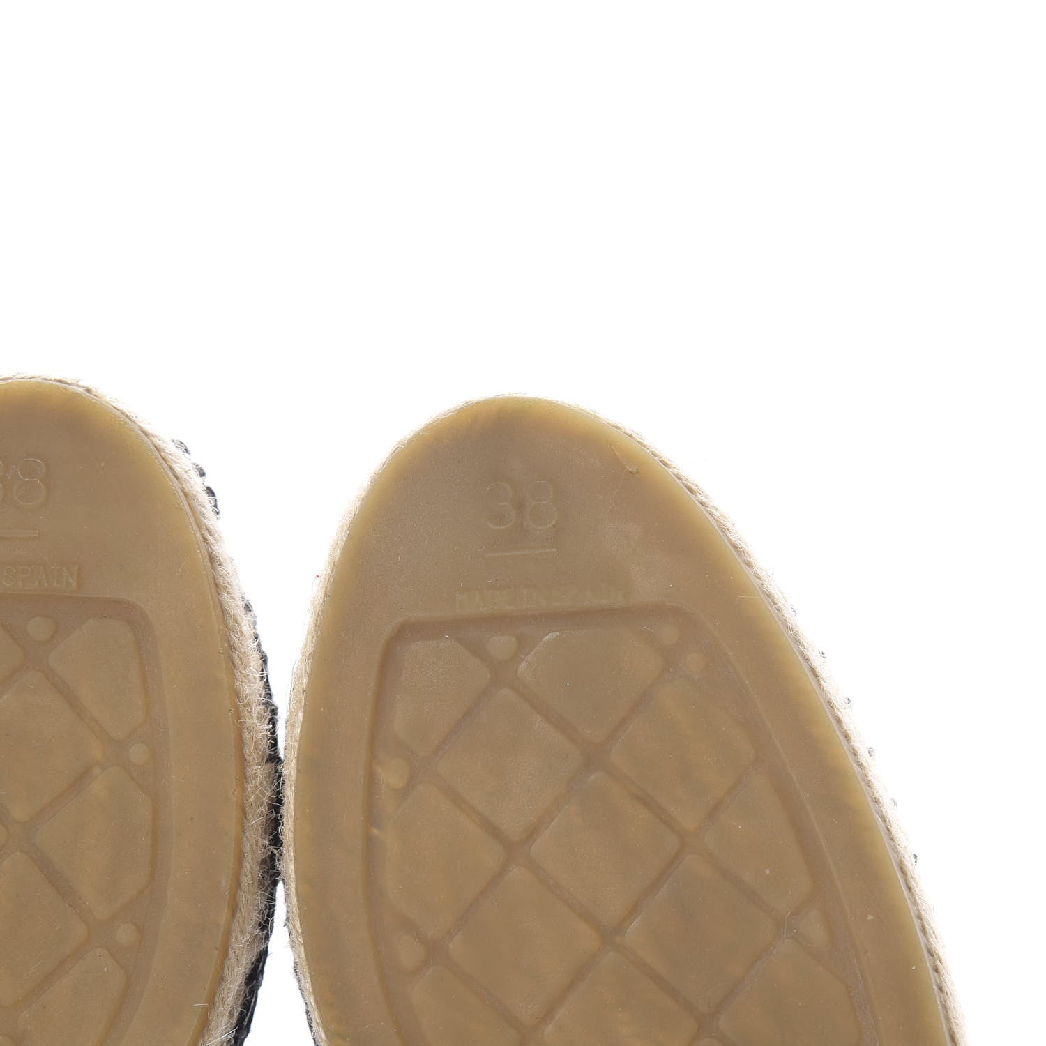 Chanel Lambskin Quilted CC Espadrilles 38 Black 6 of 9