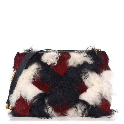 Mulberry Curly Shearling Tartan Winsley Tote Bag Multicolor 1 of 7