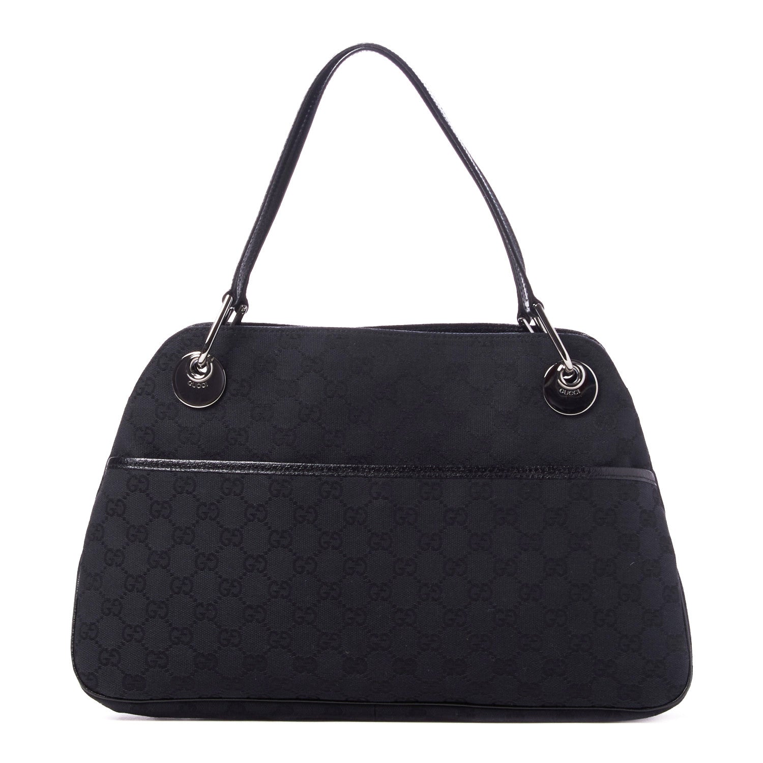 Gucci Monogram Medium Eclipse Shoulder Bag Black 1 of 8