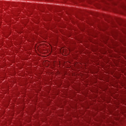 Gucci Dollar Calfskin Interlocking G Chain Wallet Red 6 of 11