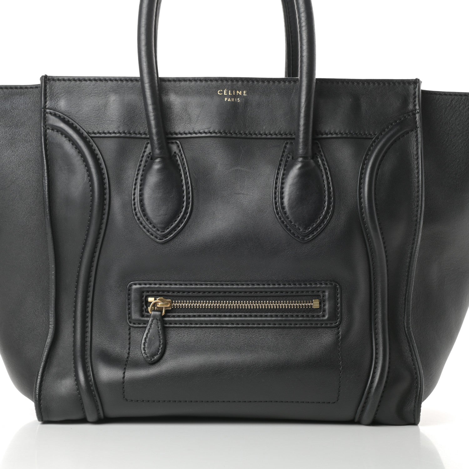 Celine Smooth Calfskin Mini Luggage Black 9 of 16