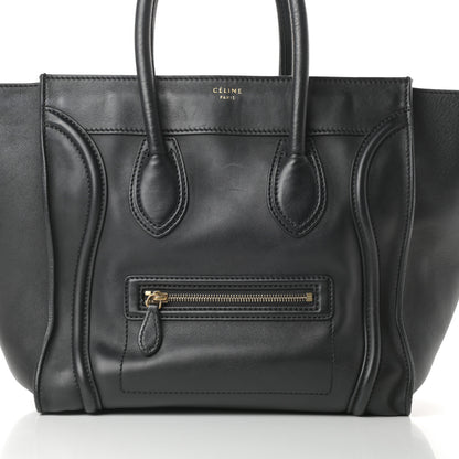 Celine Smooth Calfskin Mini Luggage Black 9 of 16