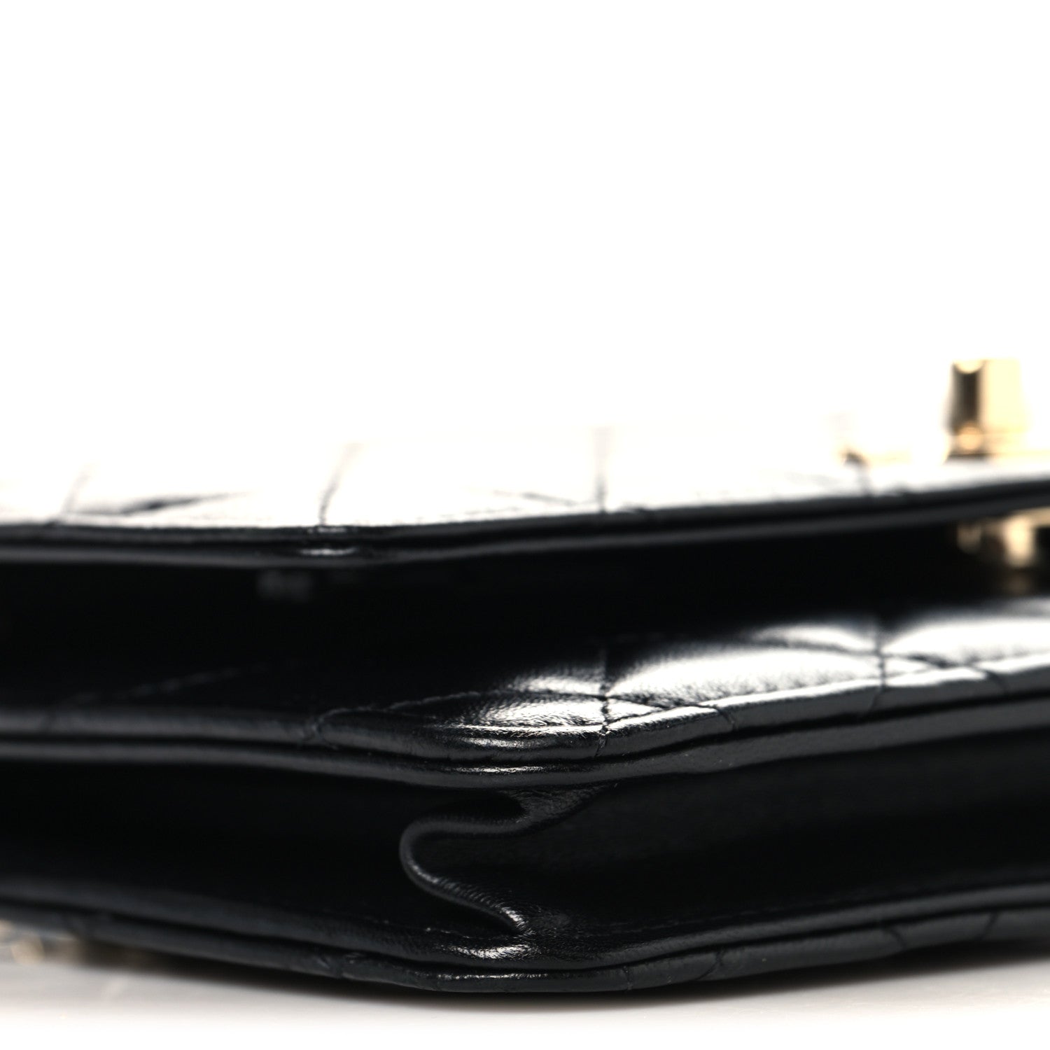 Chanel Lambskin Quilted Trendy CC Wallet On Chain WOC Black 10 of 11