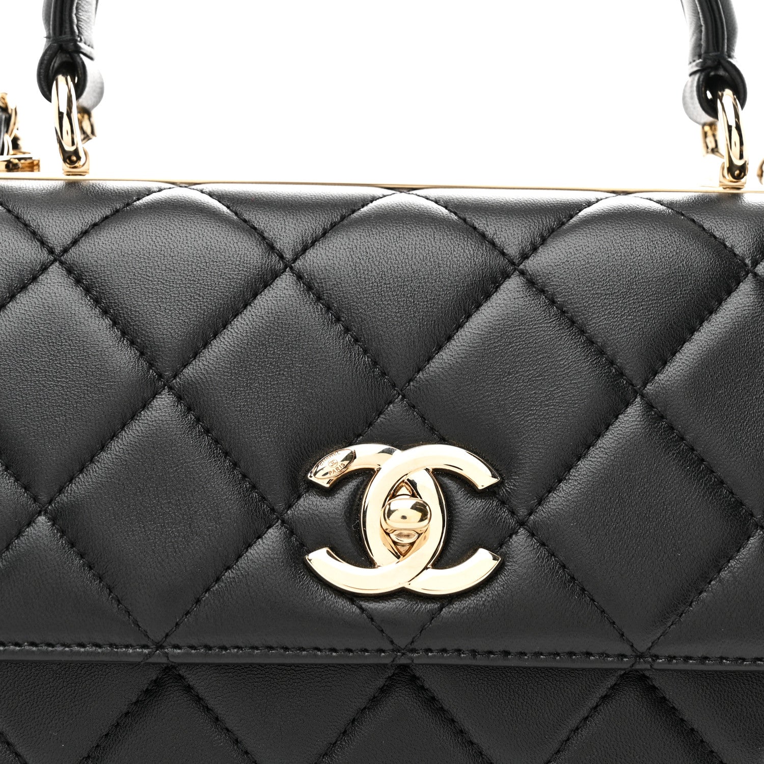 Chanel Lambskin Quilted Small Trendy CC Dual Handle Flap Bag Black 8 of 10