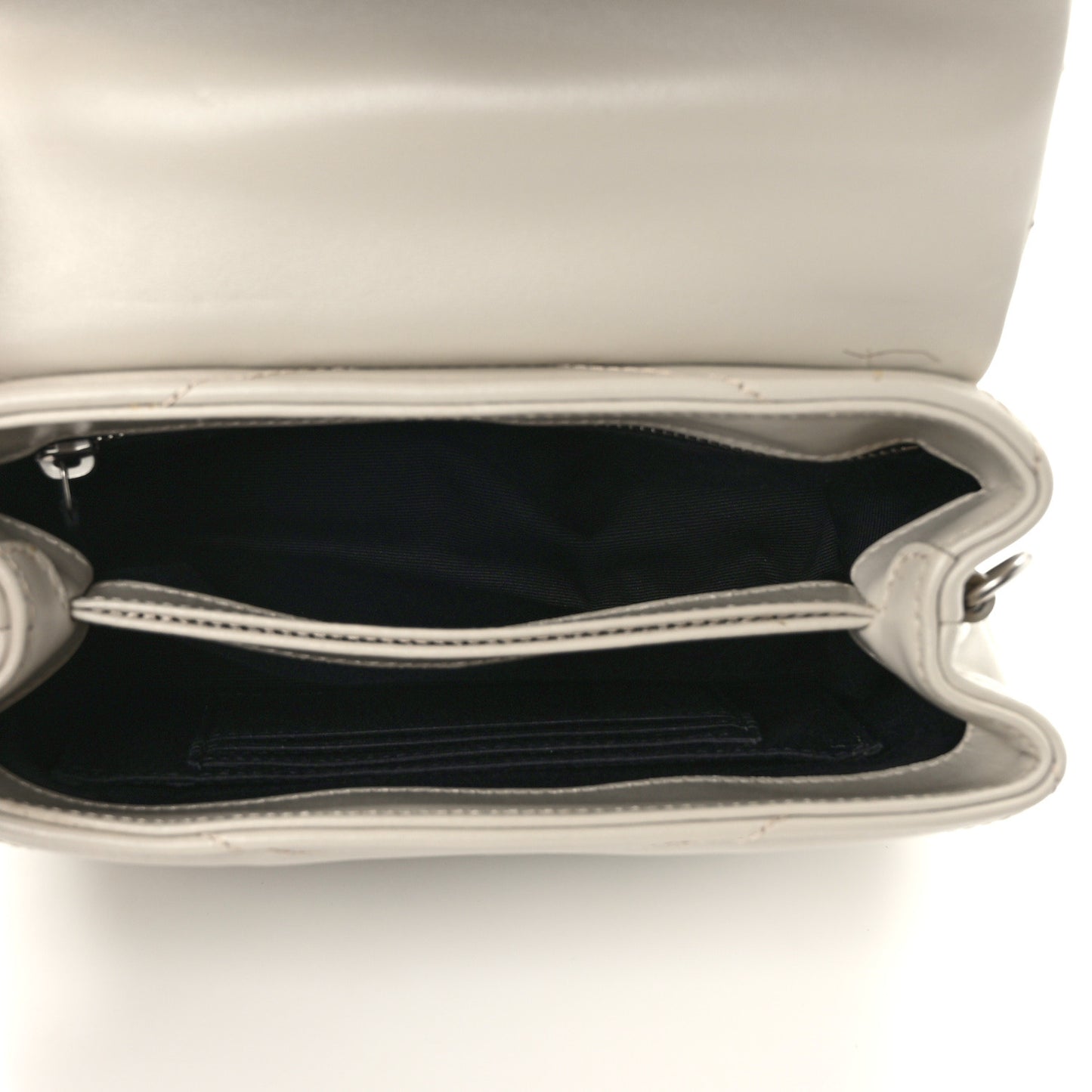 Calfskin Y Quilted Monogram Toy Loulou Crossbody Bag Crema Soft