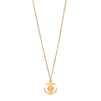 Chanel Anchor CC Pendant Necklace Gold 2 of 5