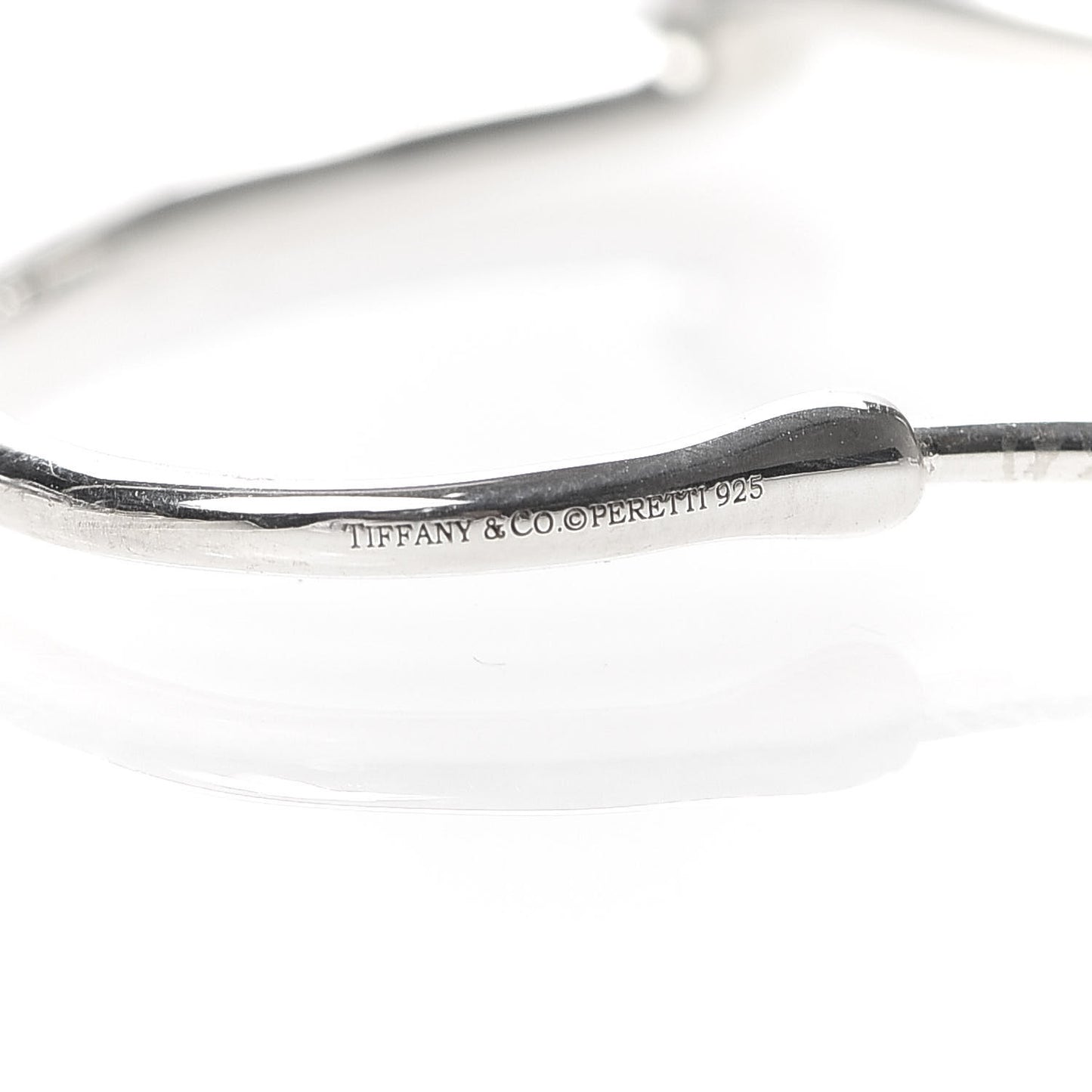 Sterling Silver Small Elsa Peretti Open Heart Hoop Earrings