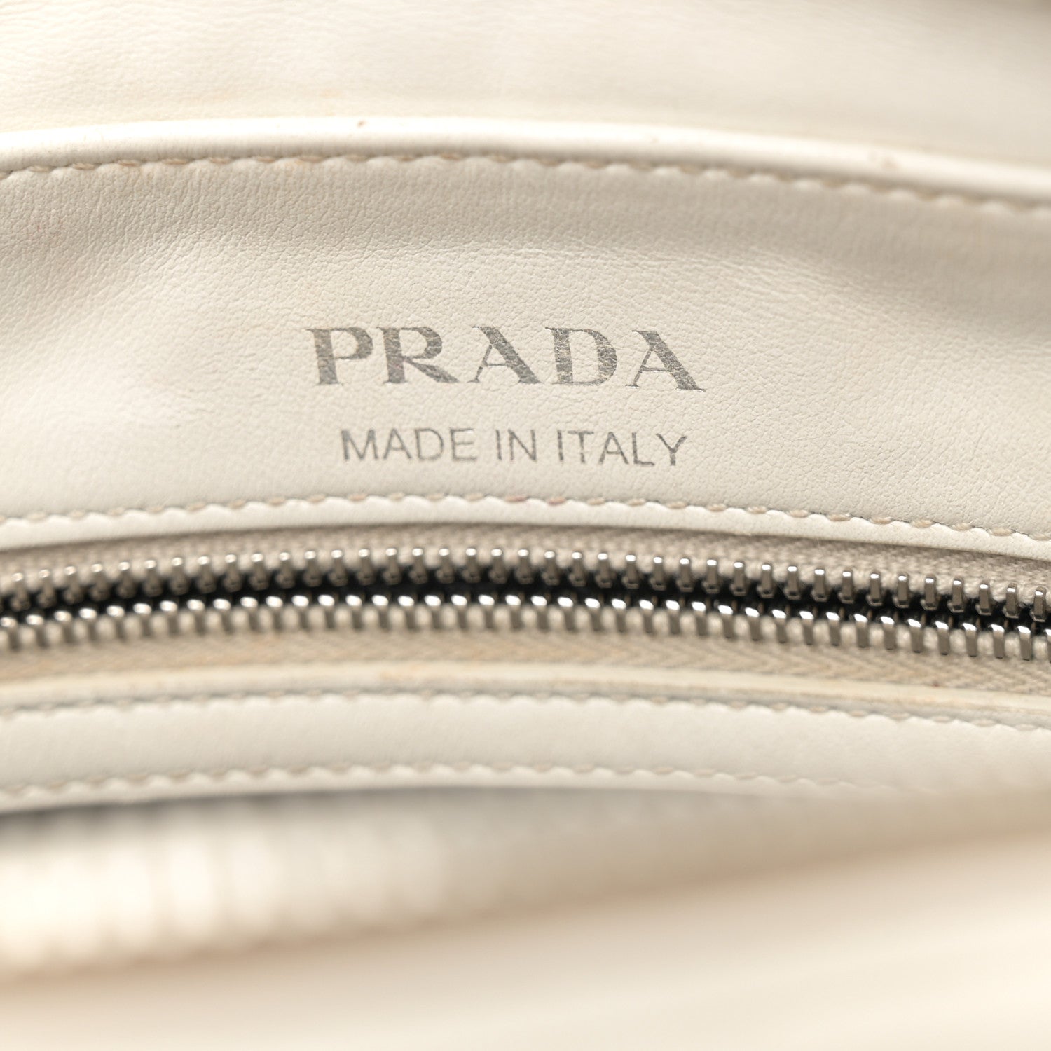 Prada Soft Calfskin Diagramme Camera Bag White 6 of 15