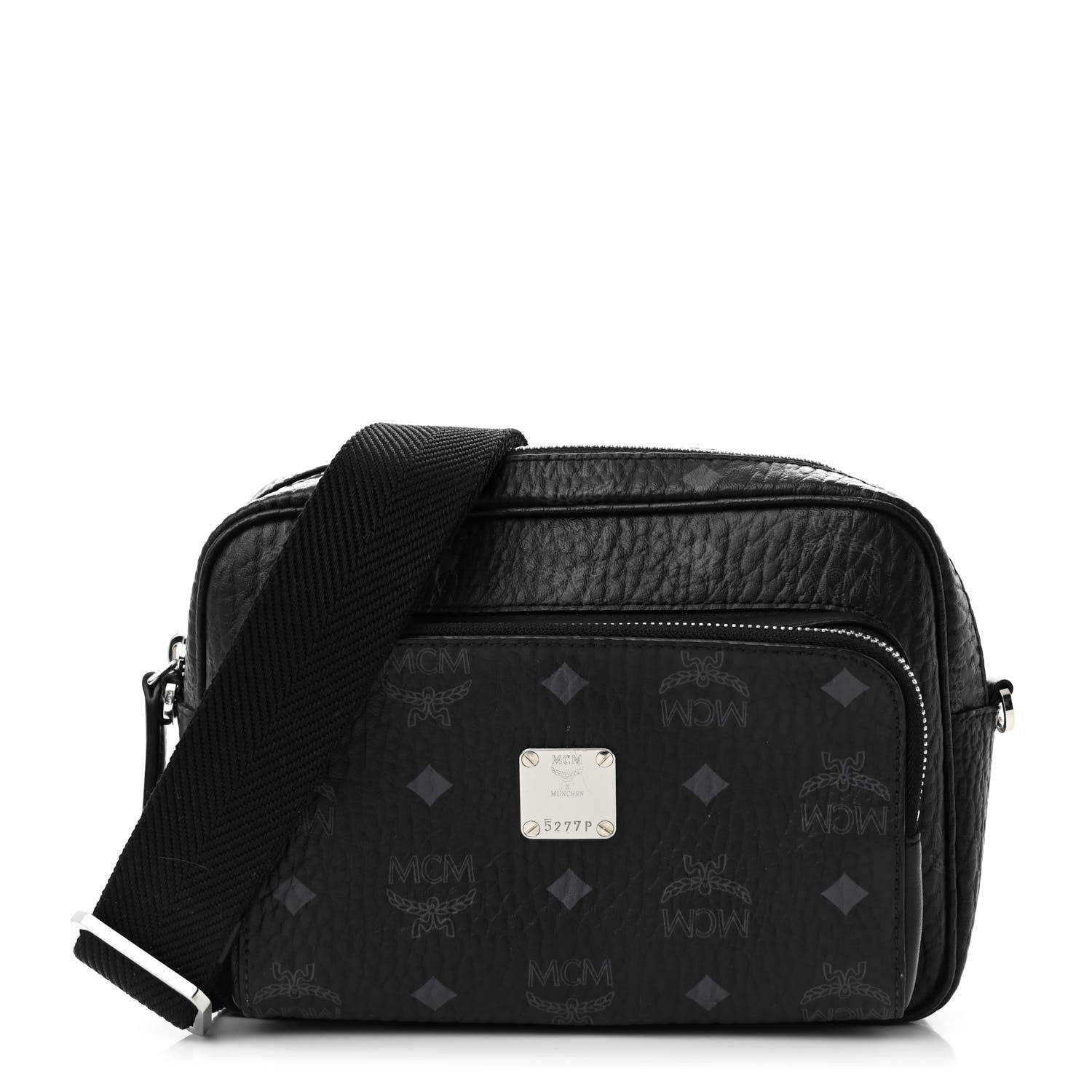 MCM Visetos Camera Crossbody Bag Black 1 of 10