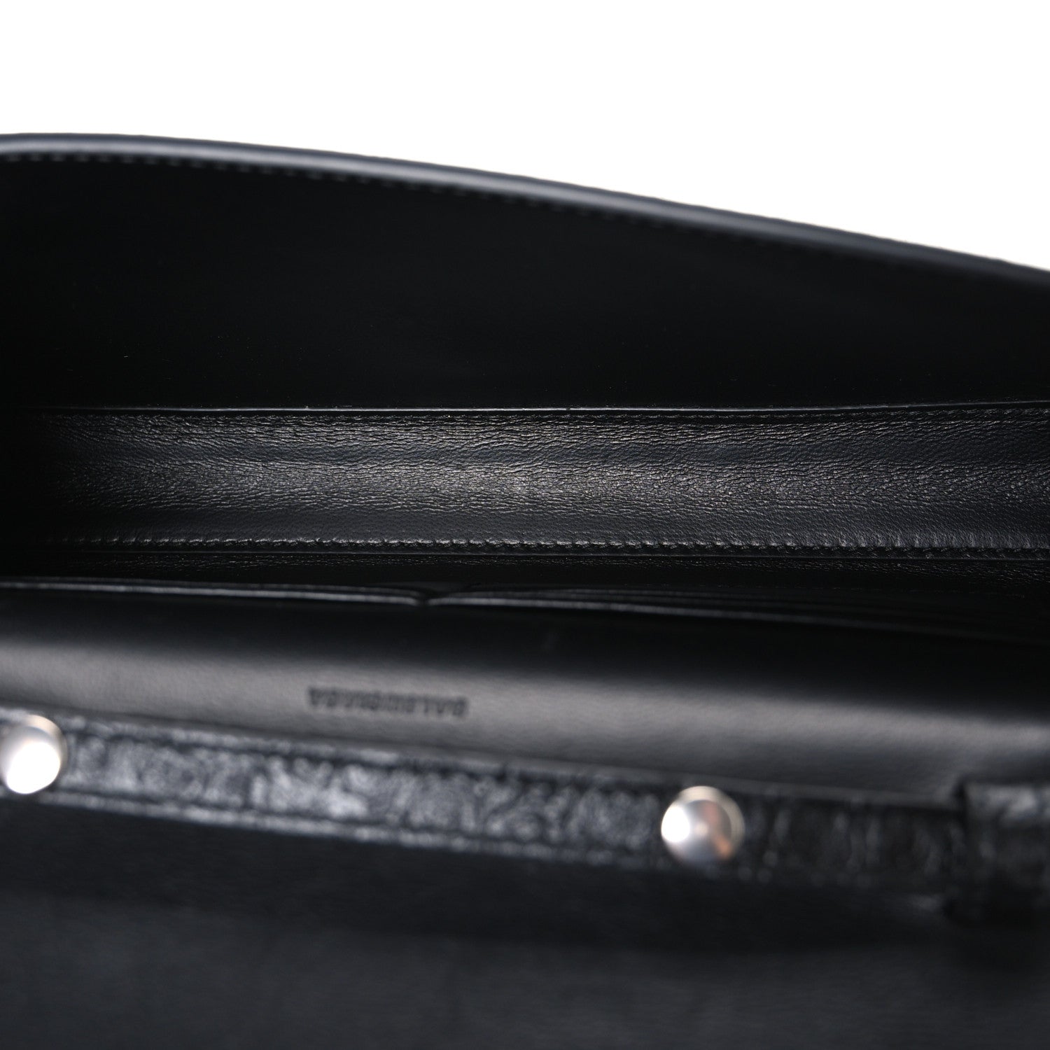 Balenciaga Crocodile Embossed Calfskin Classic Silver Hardware Le City Wallet On Chain Silver 5 of 10