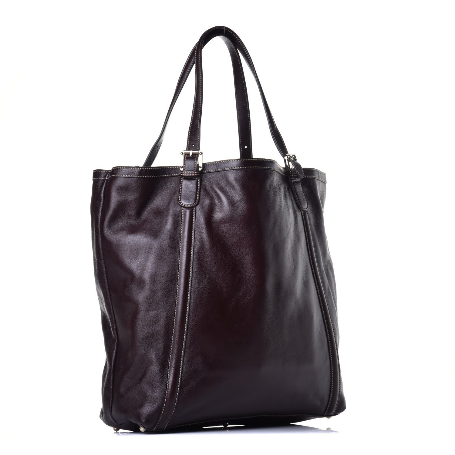Gucci Calfskin Large Britt Shoulder Bag Dark Brown 3 of 8