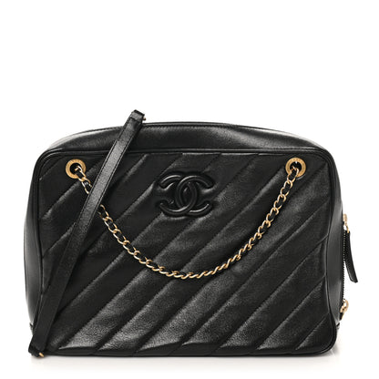 Chanel Lambskin Quilted Coco Vintage Camera Case Black 1 of 10