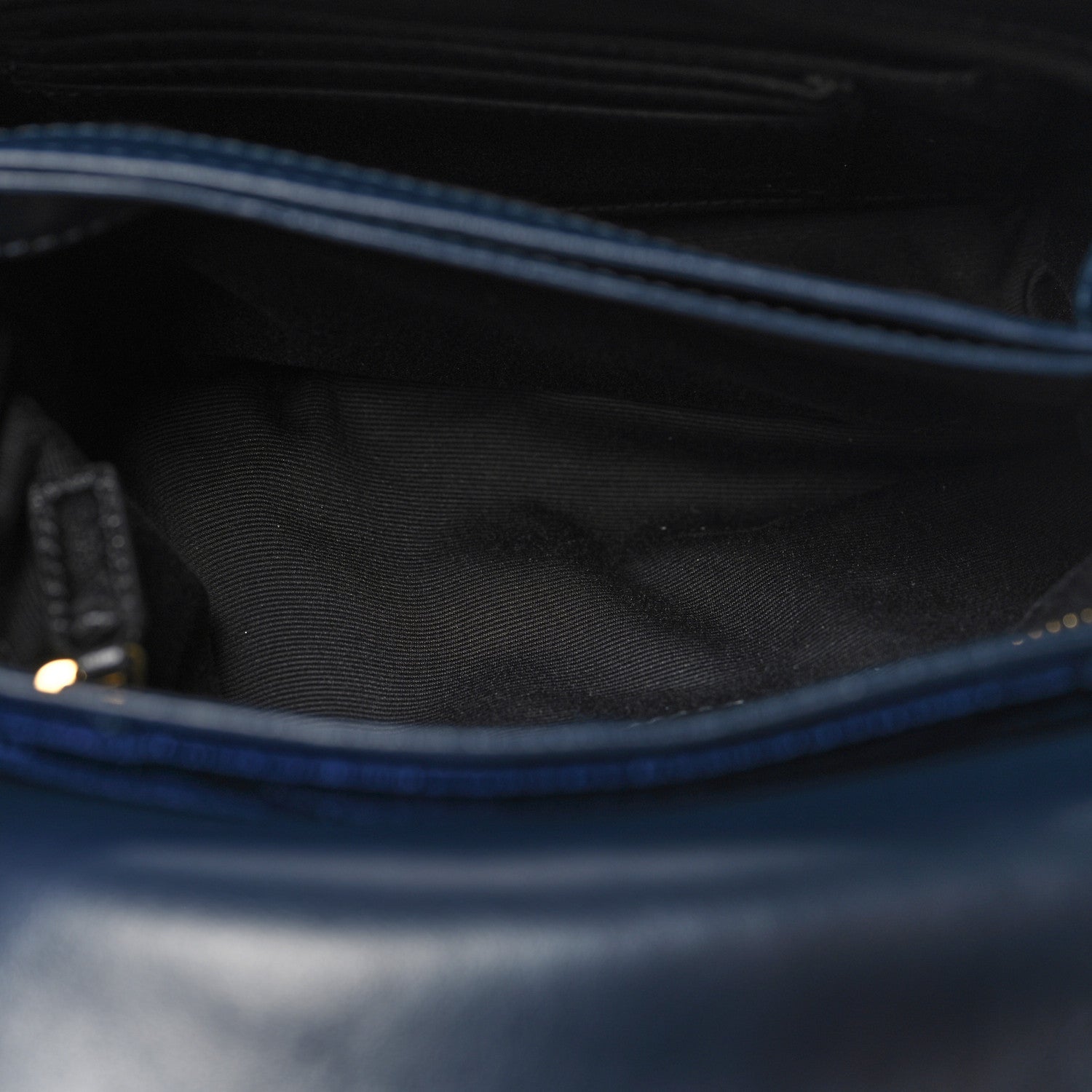 Saint Laurent Velvet Y Quilted Monogram Toy Loulou Chain Satchel Deep Marine 6 of 12