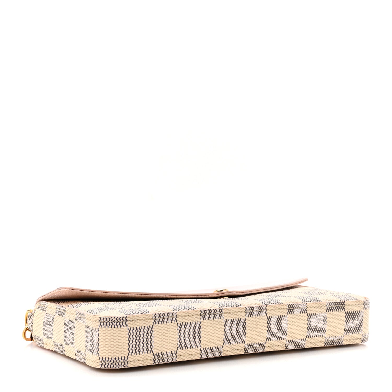 Louis Vuitton Damier Azur Calfskin Pochette Felicie Eau De Rose 5 of 20