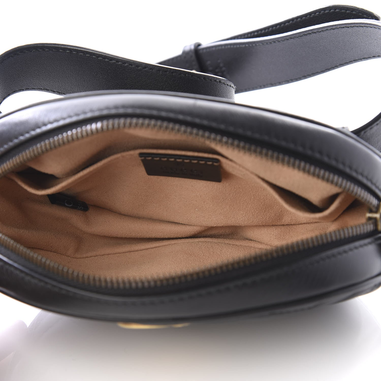 Gucci Calfskin Matelasse GG Marmont Belt Bag 85 34 Black 4 of 9