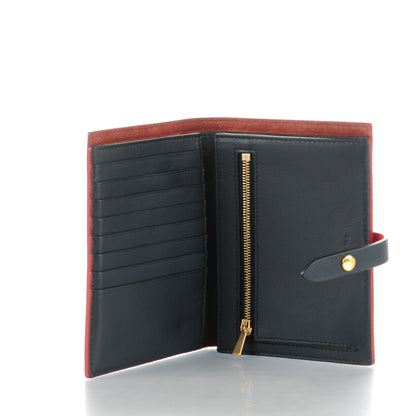Celine Grained Calfskin Large Multifunction Strap Wallet Coquelicot 5 of 7