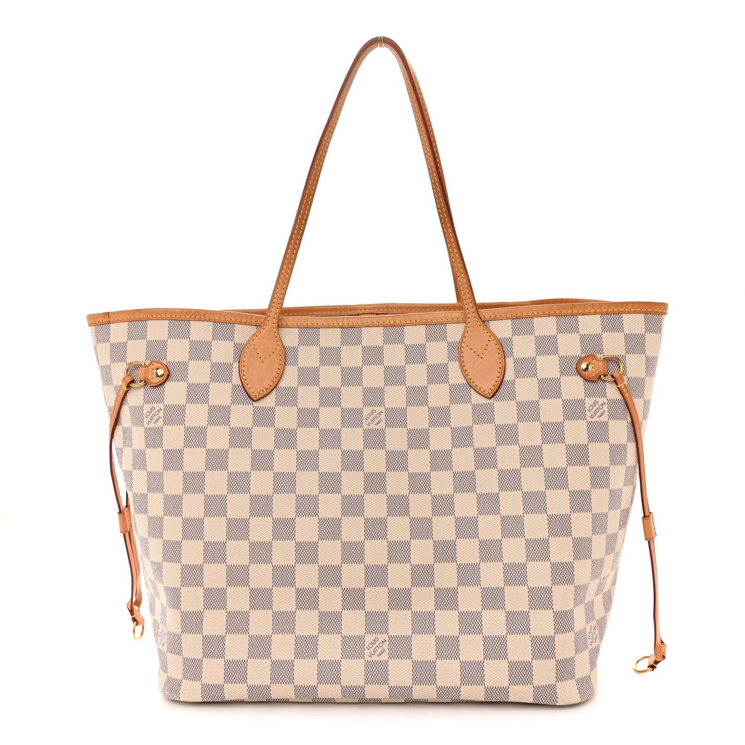 Louis Vuitton Damier Azur Neo Neverfull MM Rose Ballerine 1 of 16