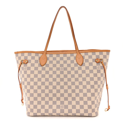 Louis Vuitton Damier Azur Neo Neverfull MM Rose Ballerine 1 of 16