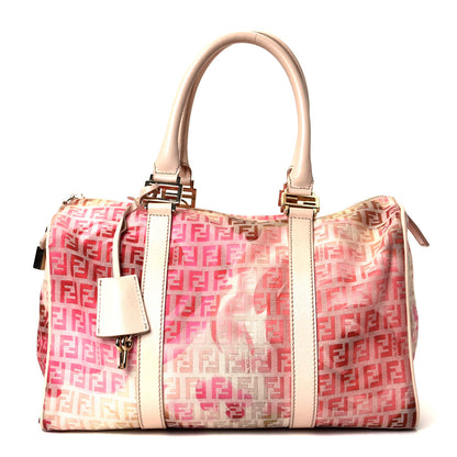 Fendi Patent Zucchino Vitello Floral Forever Boston White Multicolor Crema 1 of 4